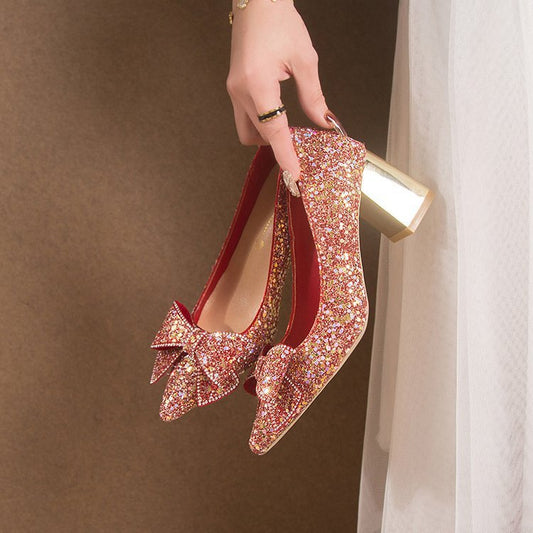 Xiuhe Wedding Shoes – Pointed Toe & Sparkle Shine Bright on Your Special Day | Comfort + Style - SMARTMARTNZ