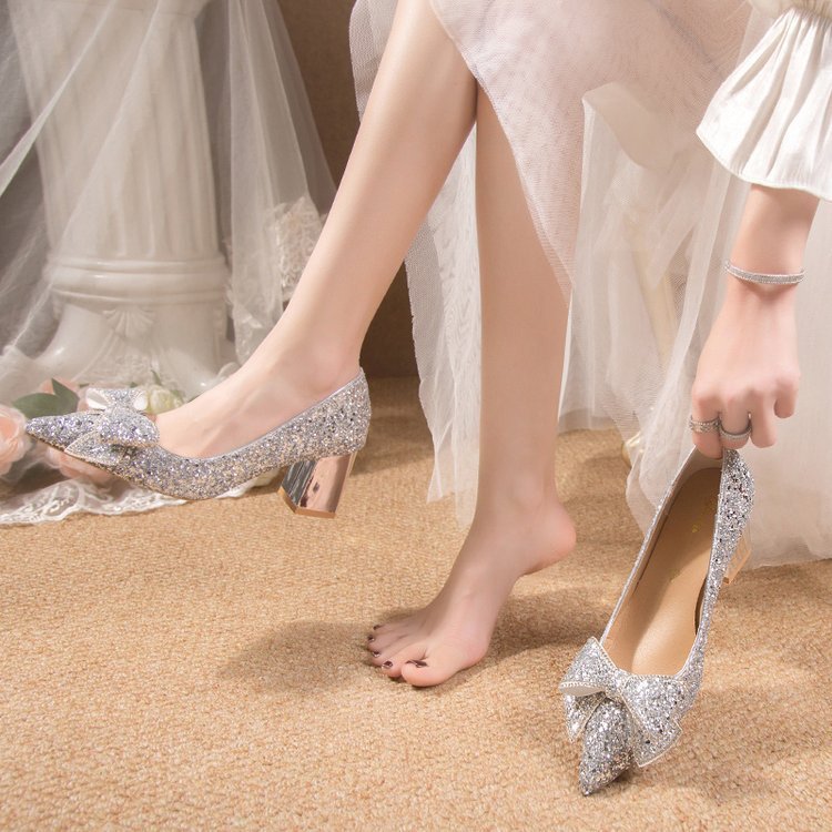Xiuhe Wedding Shoes – Pointed Toe & Sparkle Shine Bright on Your Special Day | Comfort + Style - SMARTMARTNZ